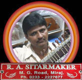 RA sitarmaker R A sitarmaker Miraj sitars