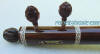 hardwood carved pegs offset