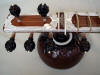 sitar headstock with top tumba attached