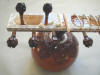Manipur teak sitar headstock