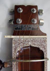 geared tuners on sitar headstock